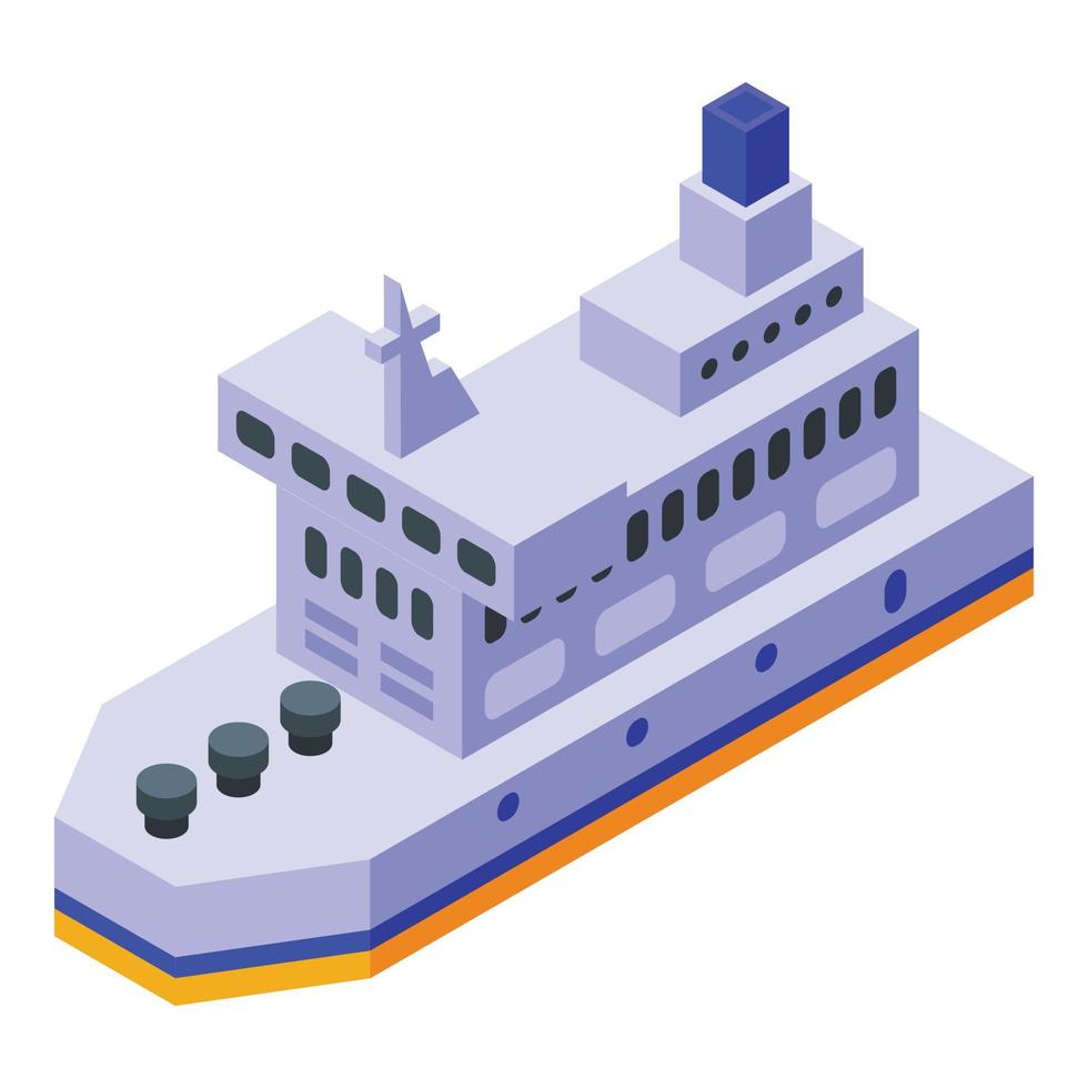icono de ferry, estilo isométrico vector
