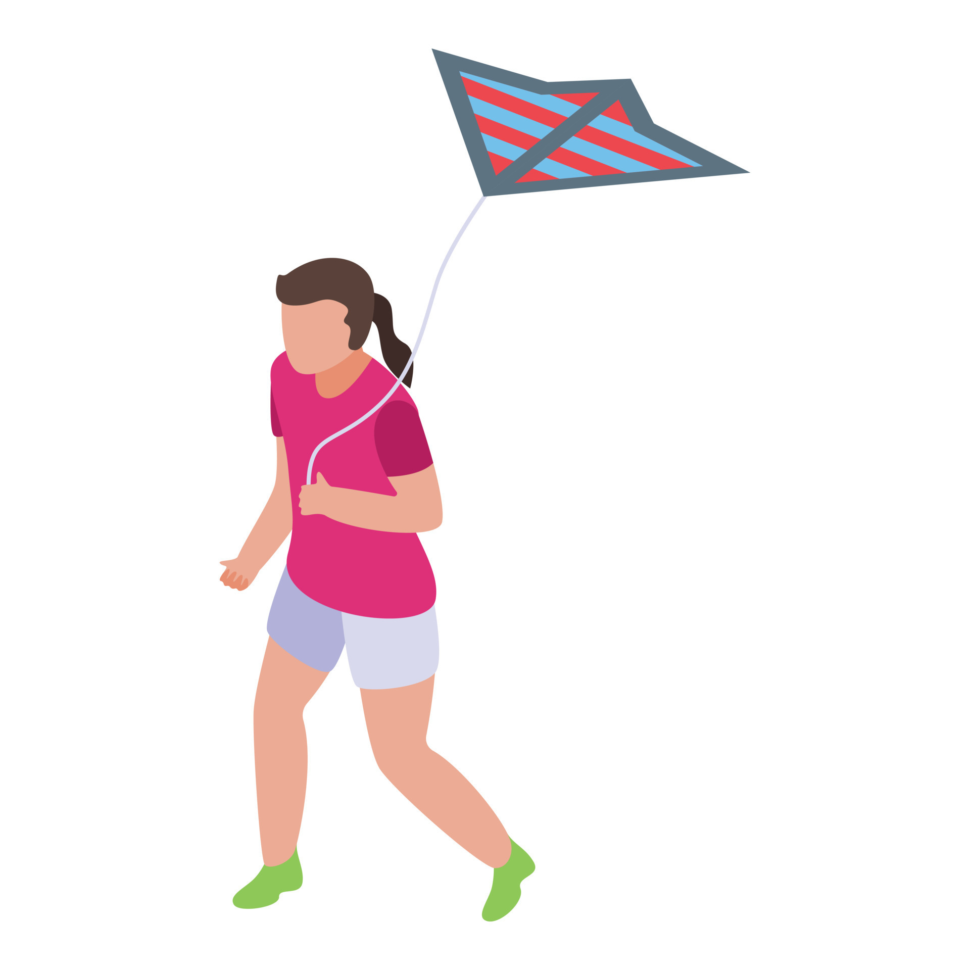 Kite game play icon, isometric style 15647881 Vector Art at Vecteezy