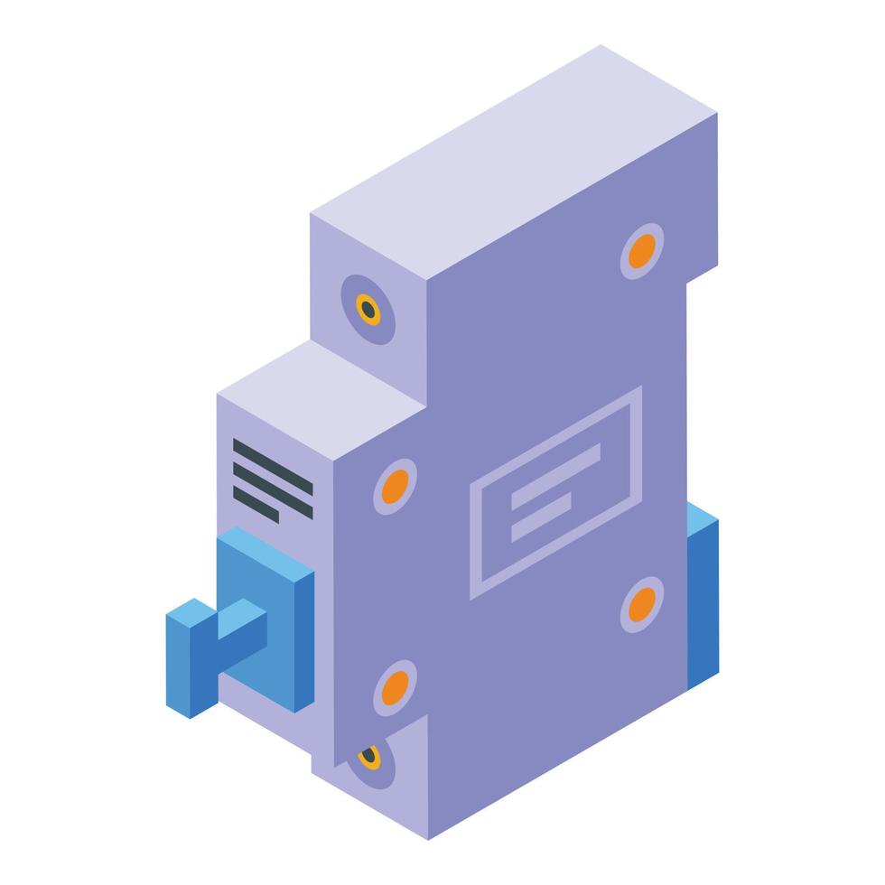 Electrical switch icon, isometric style vector