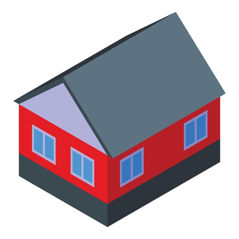 Family home icon, isometric style vector