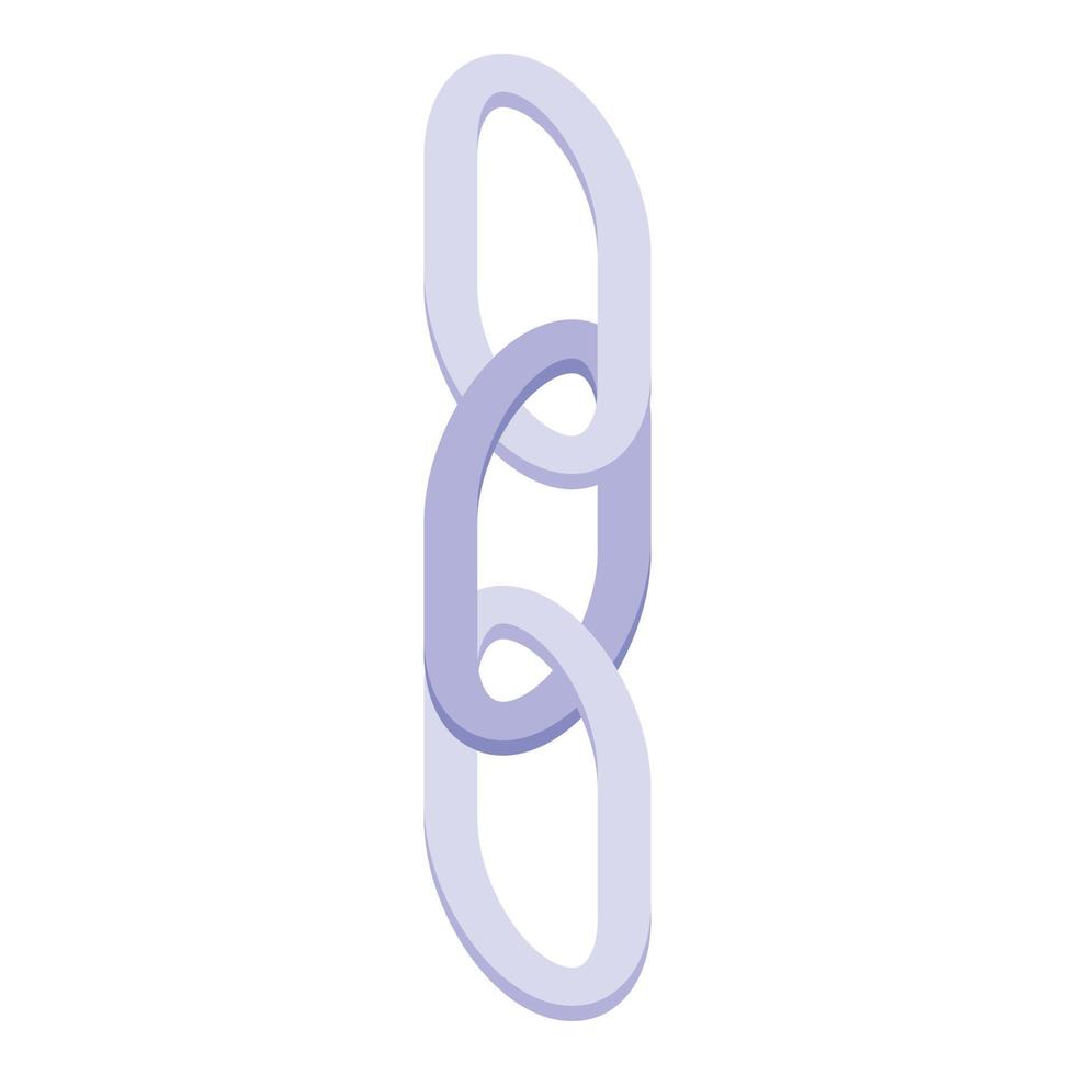 Connect link icon, isometric style vector