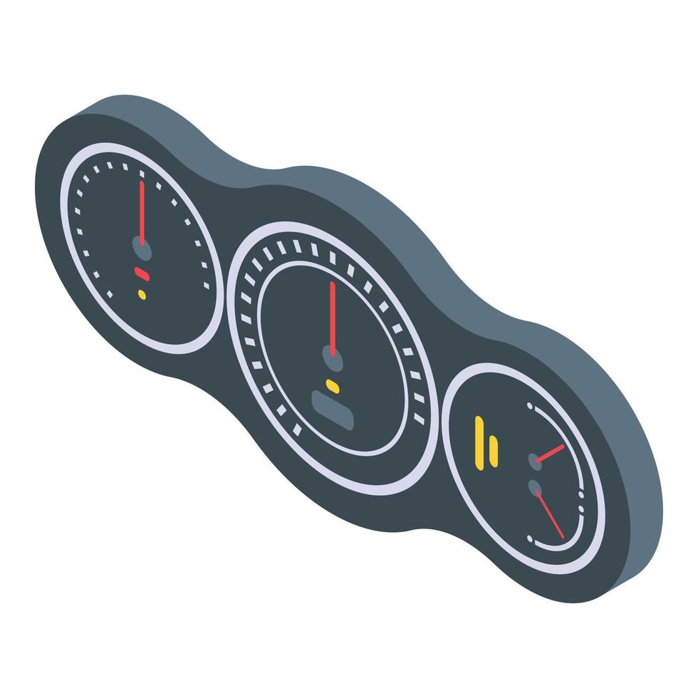 Drive dashboard icon, isometric style vector
