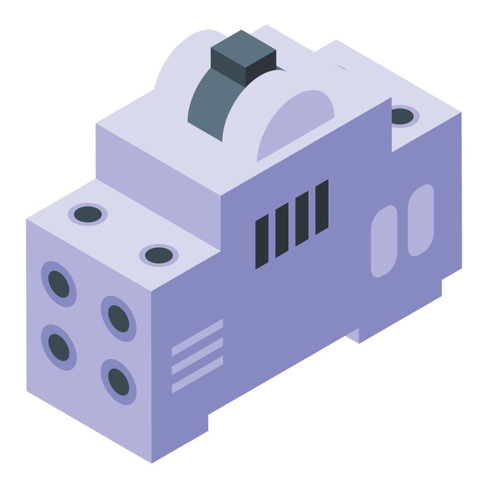 Breaker panel icon, isometric style vector