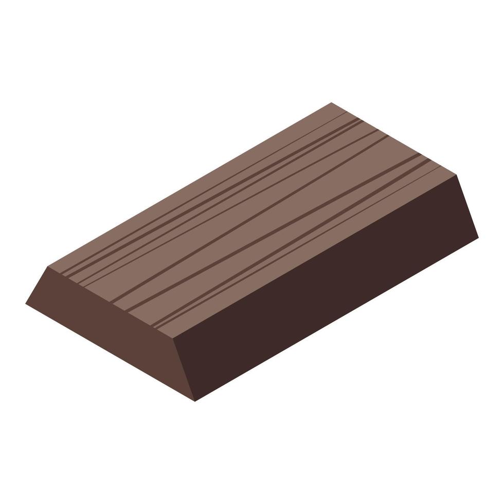 Wood trunk icon, isometric style vector