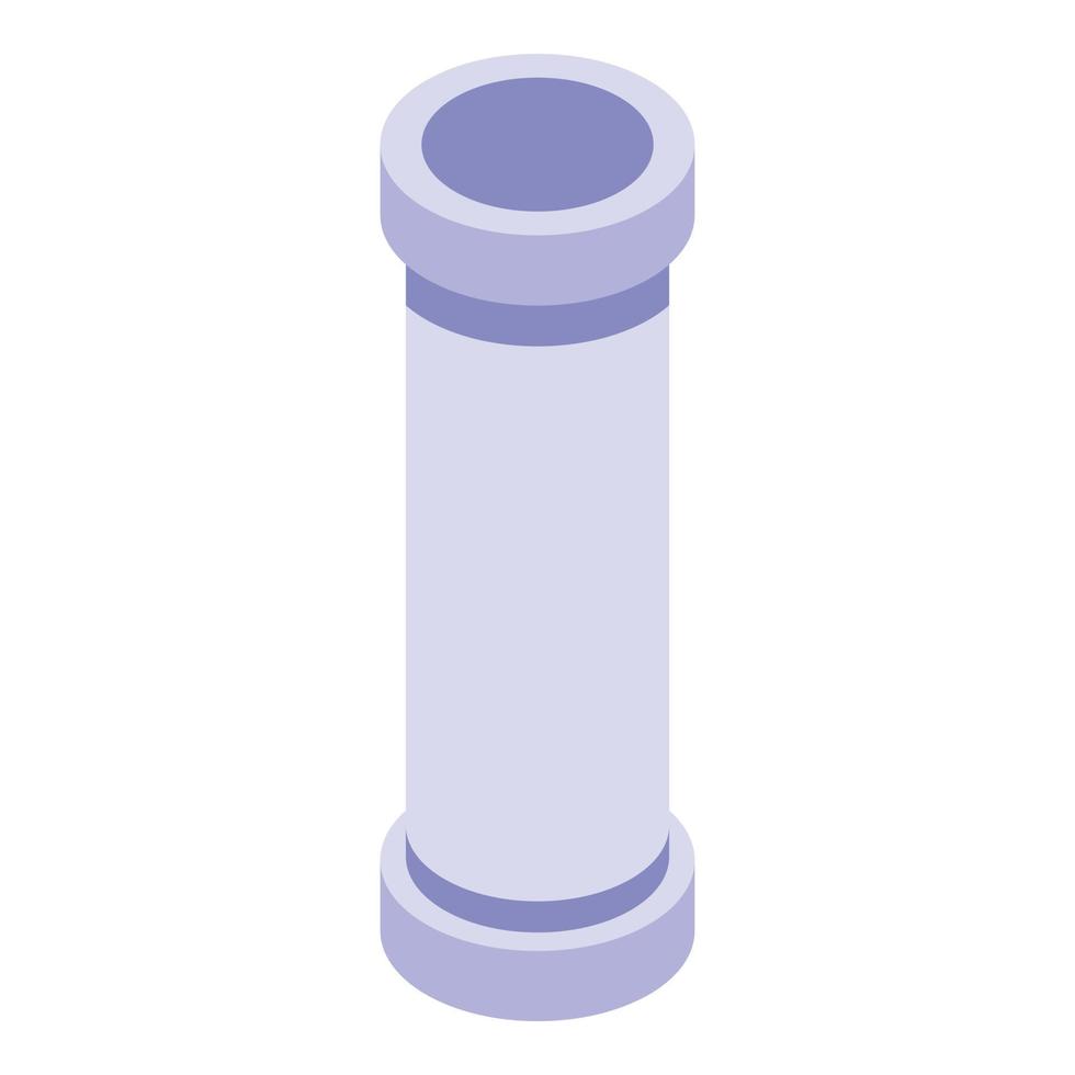 Sewer vertical pipe icon, isometric style vector