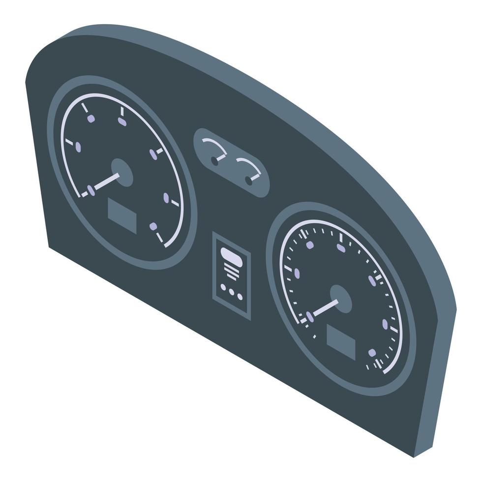 Engine dashboard icon, isometric style vector