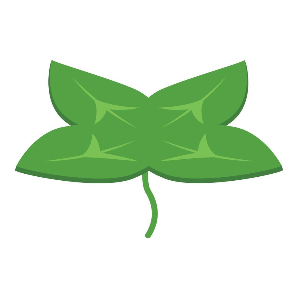 Clover herb icon, isometric style vector