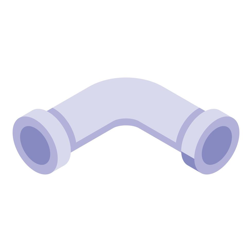 Boiler pipe icon, isometric style vector