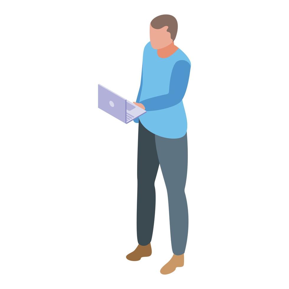 Shareholder manager icon, isometric style vector