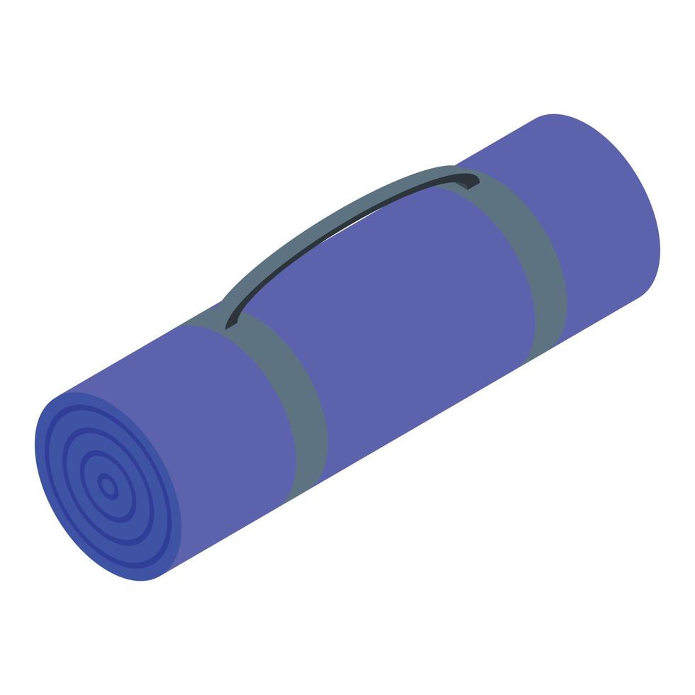 Rubber mat icon, isometric style vector