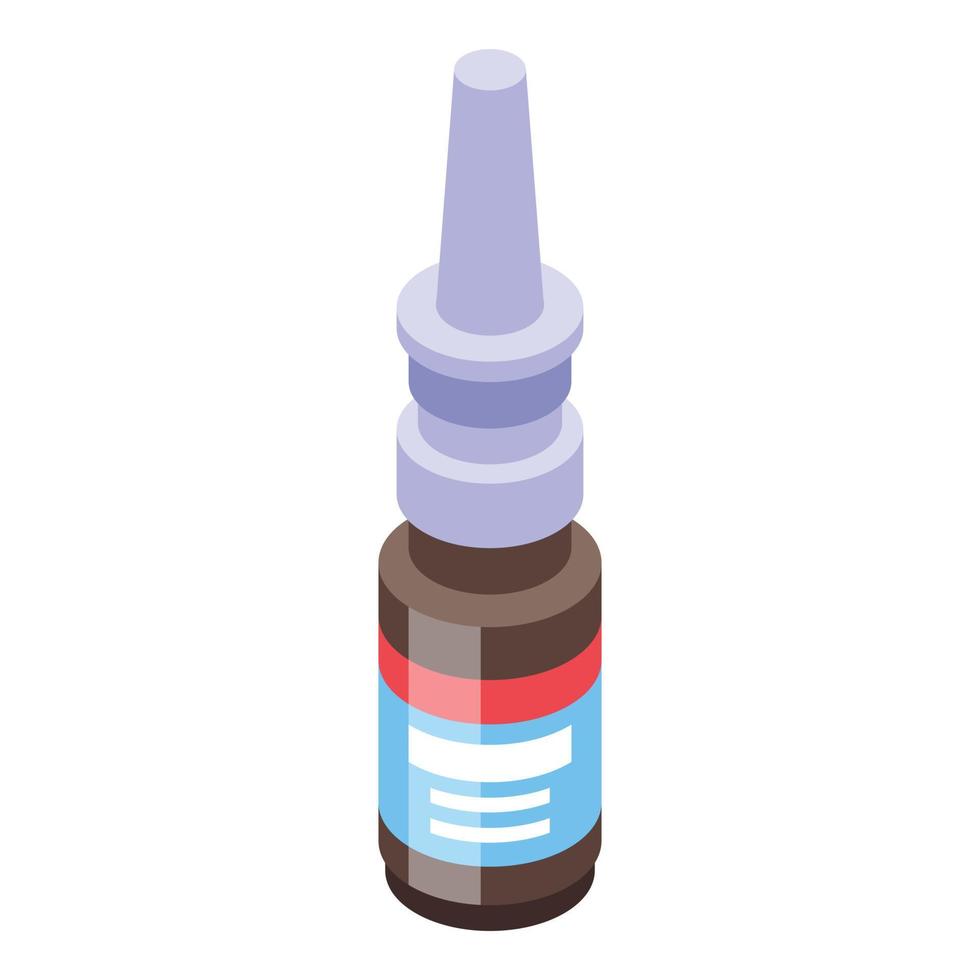 Drops from common cold icon, isometric style vector