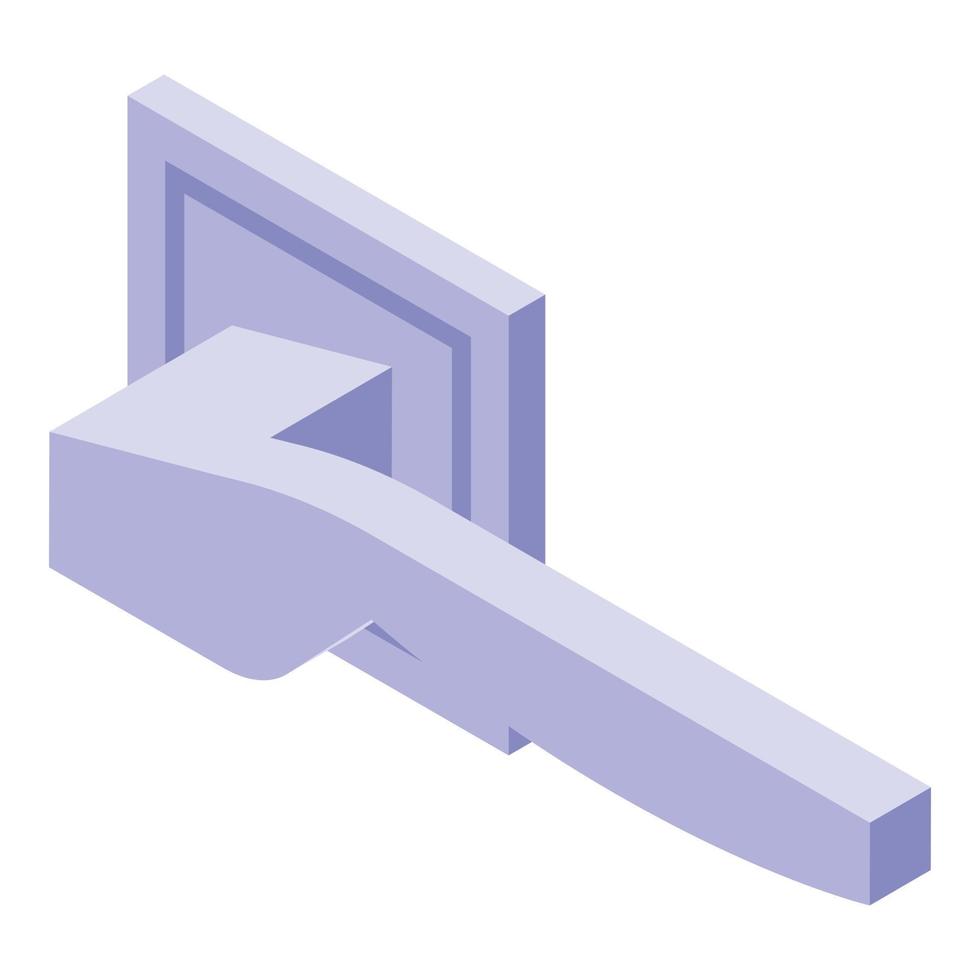 Door knob icon, isometric style vector
