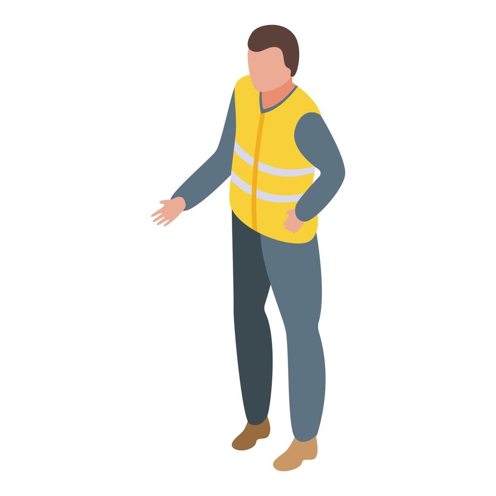 Potential candidate icon, isometric style vector