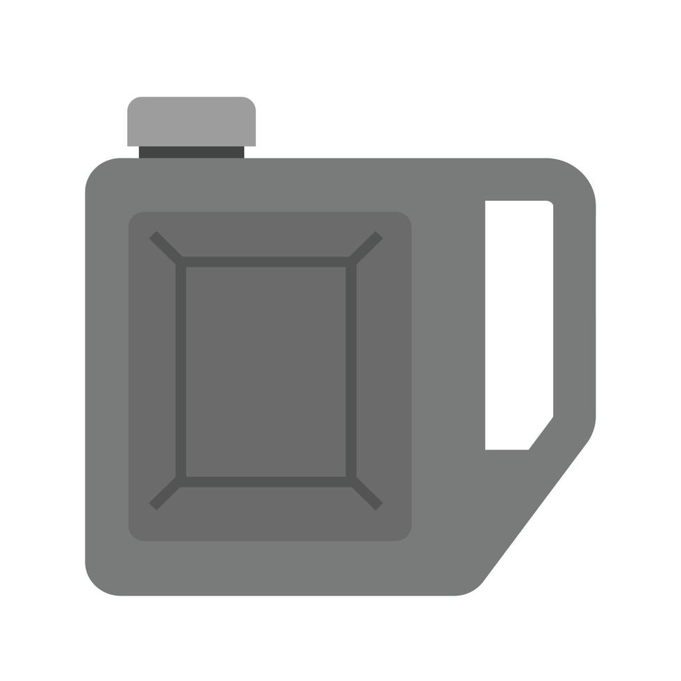 Petrol Can Flat Greyscale Icon vector