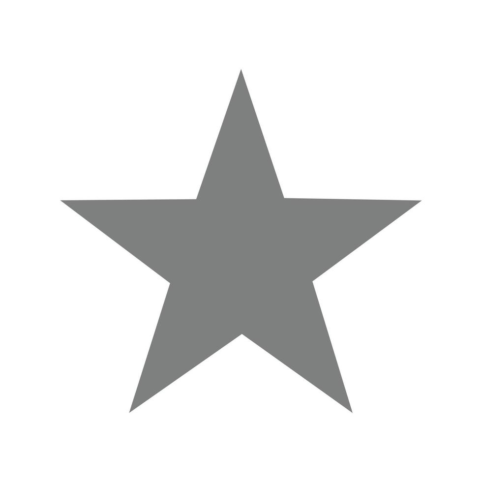 Star I Flat Greyscale Icon vector