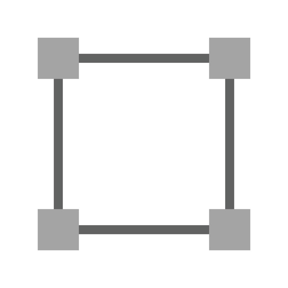 Four Nodes Flat Greyscale Icon vector