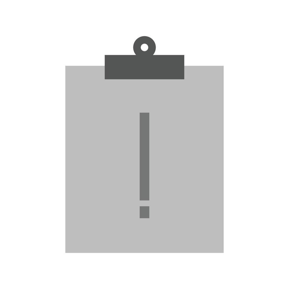 Assignment Late Flat Greyscale Icon vector