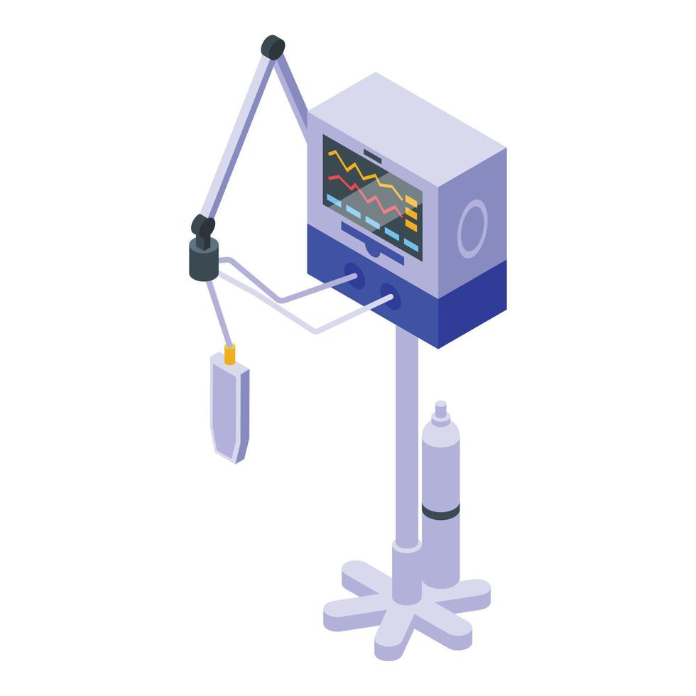 Icu ventilator icon, isometric style vector