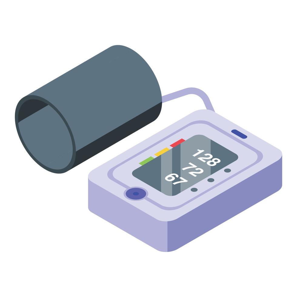 Tonometer icon, isometric style vector