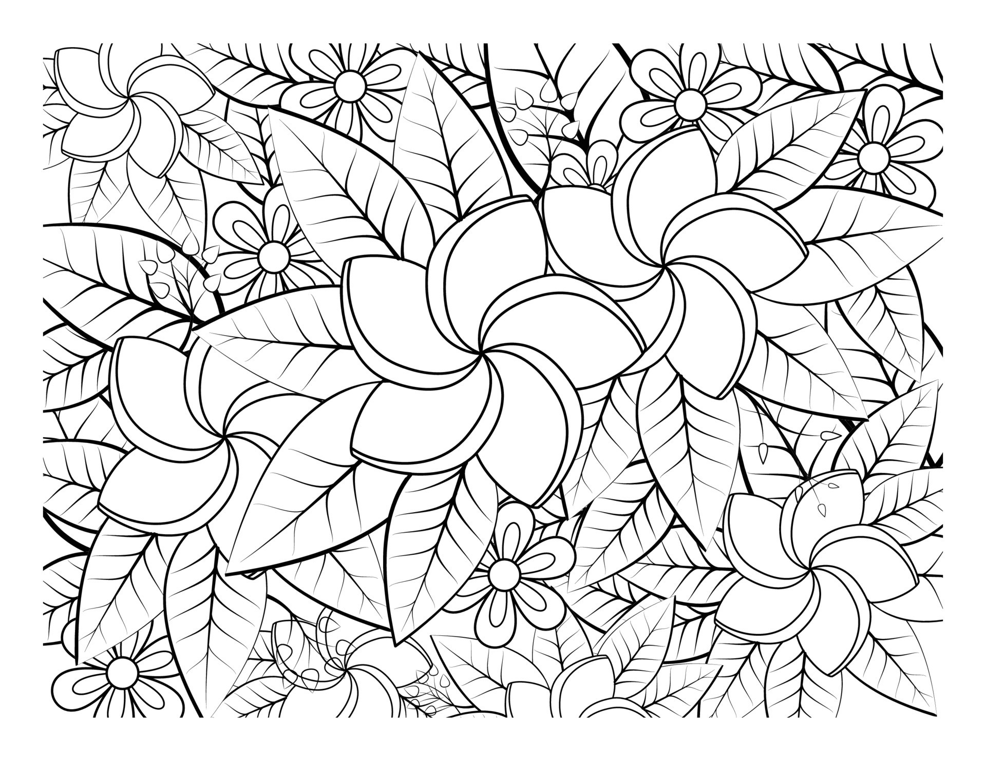 Difficult Coloring Pages For Older - Coloring Book For Adult And Older Children Coloring Page With Flowers Pattern Fram Free Vector