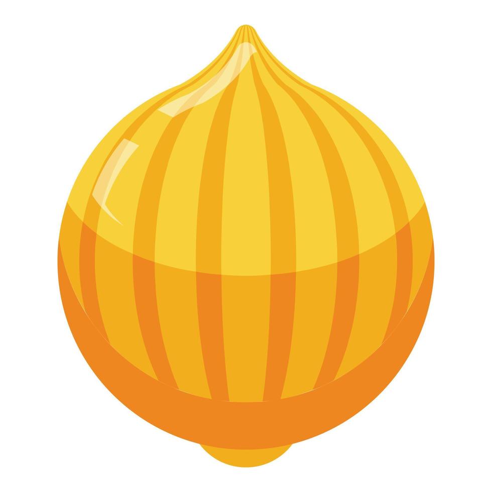 Whole yellow figs icon, isometric style vector