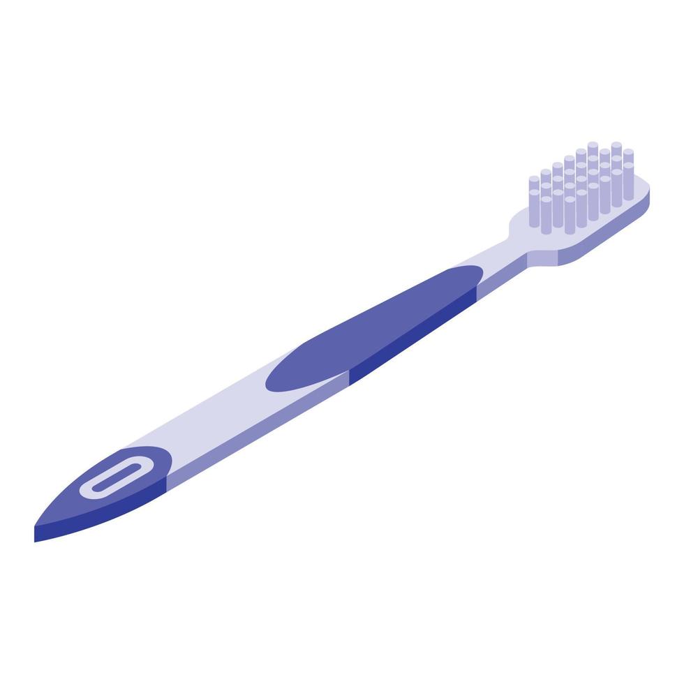 icono de cepillo de dientes, estilo isométrico vector