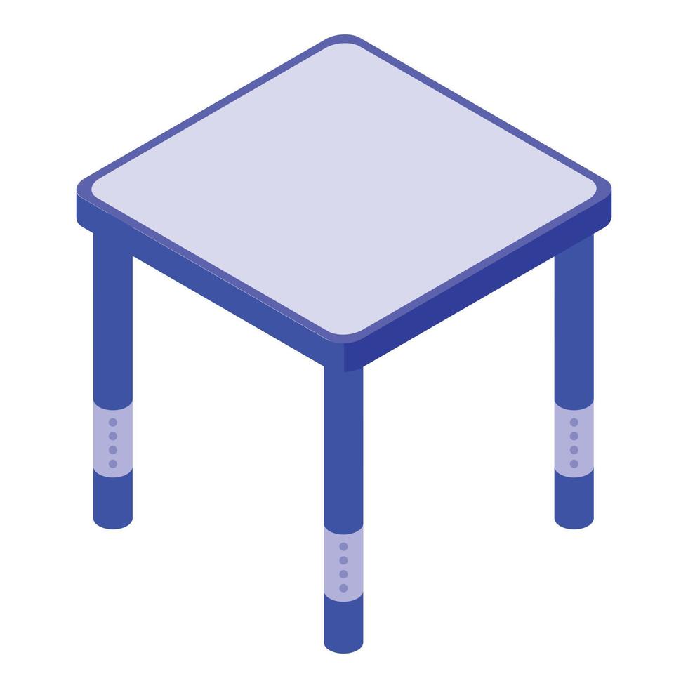 Room table icon, isometric style vector