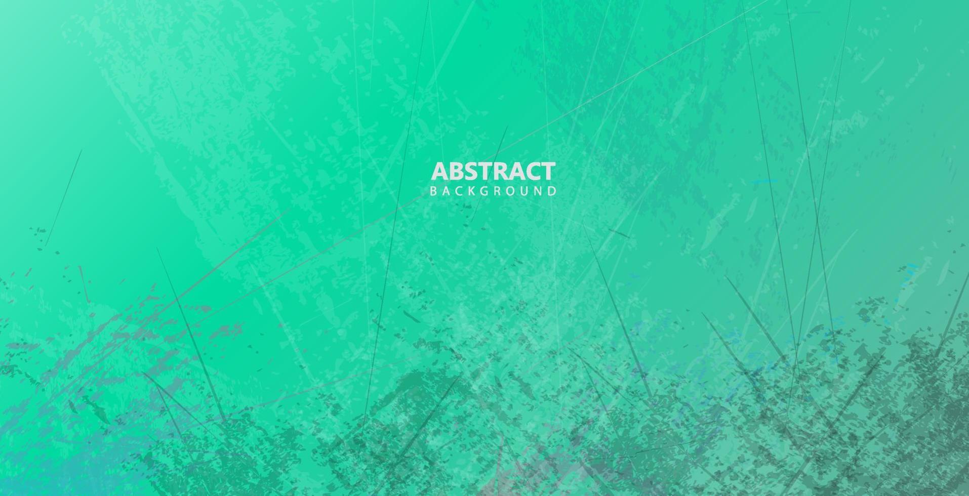 Abstract grunge texture green color background vector