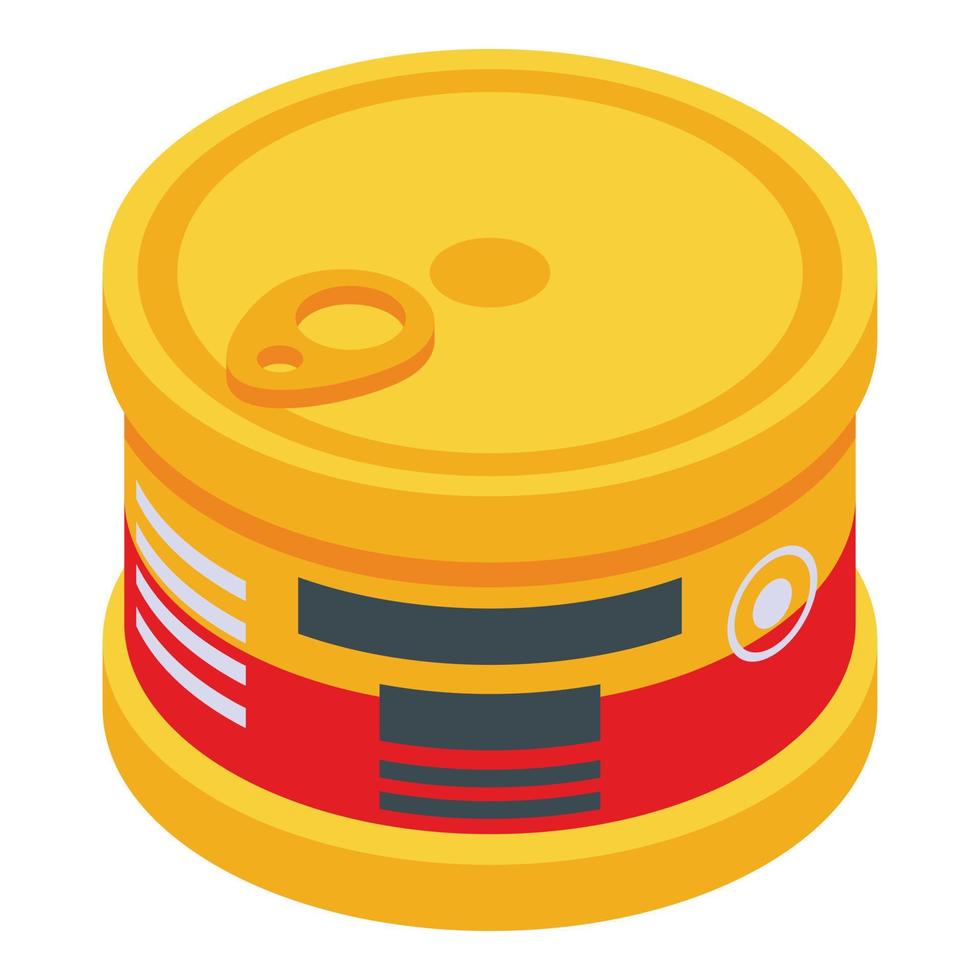 Bank feed cat icon, isometric style vector