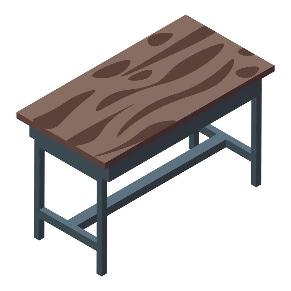 Home table icon, isometric style vector