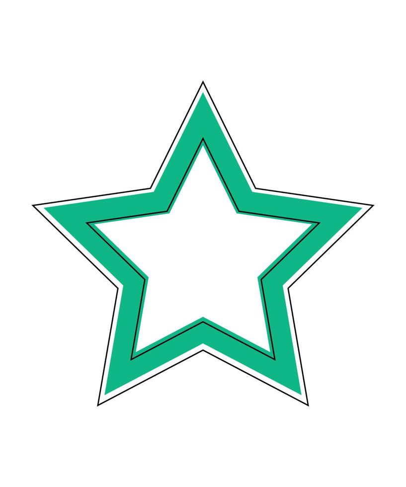 Vector illustration of star