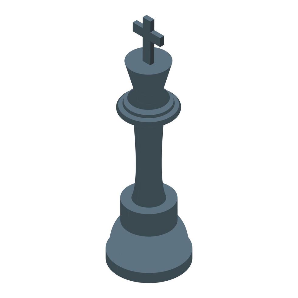 Businessman successful king icon, isometric style vector