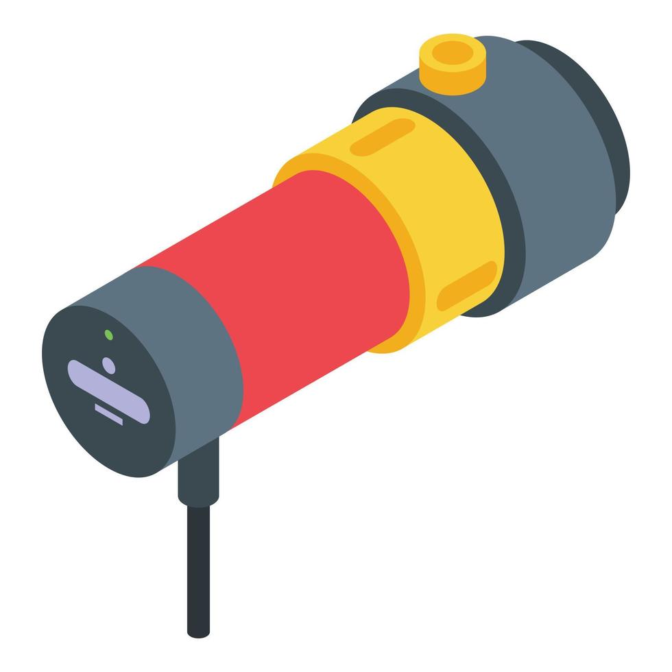 Electric water pump icon, isometric style vector