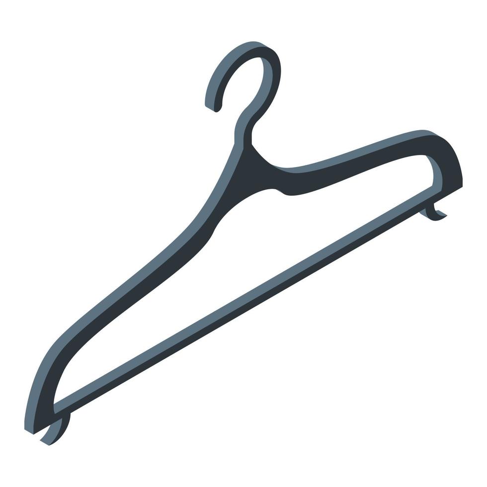 Clothes hanger icon, isometric style vector