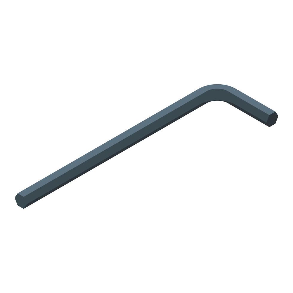 Bicycle repair tool part icon, isometric style vector