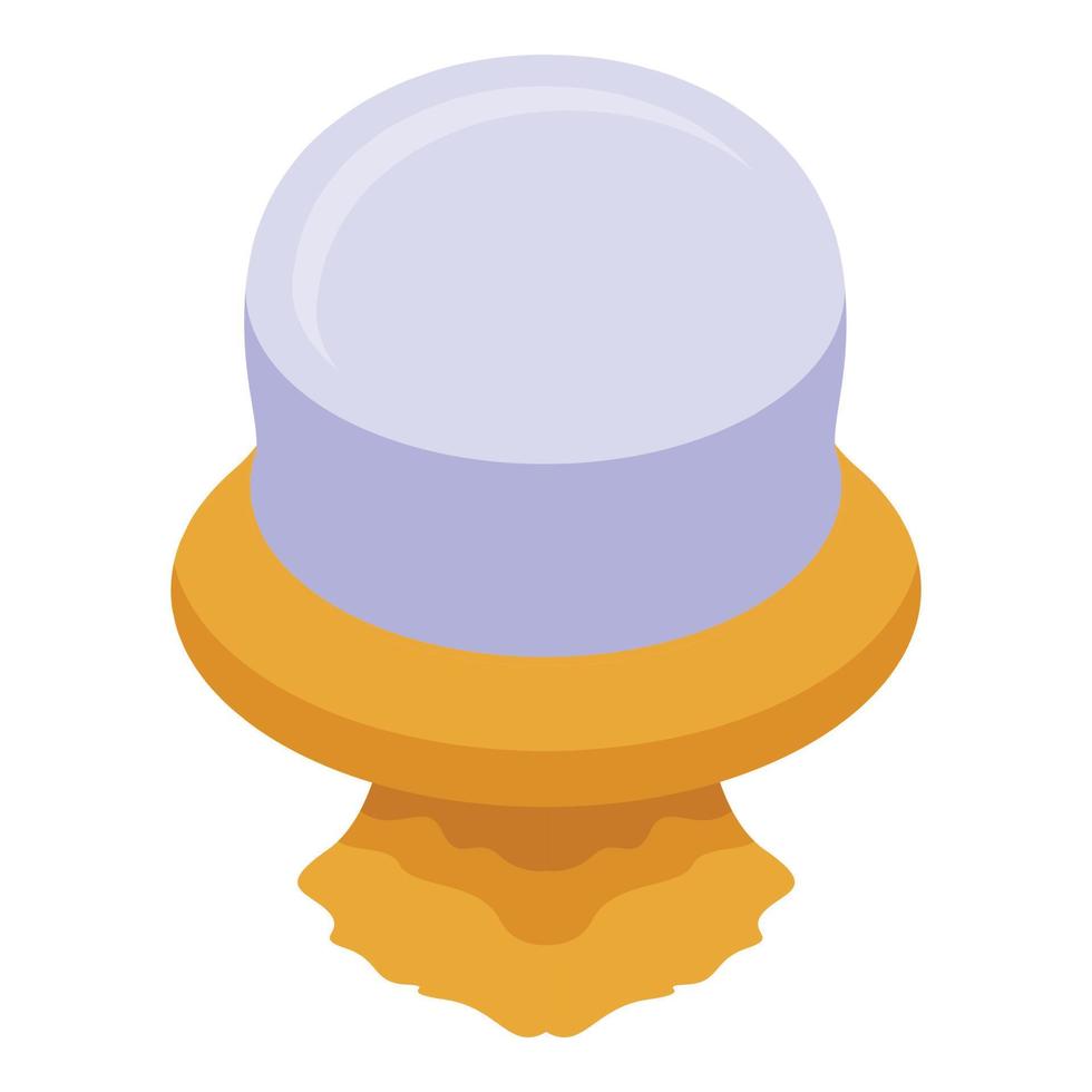 Wild jellyfish icon, isometric style vector