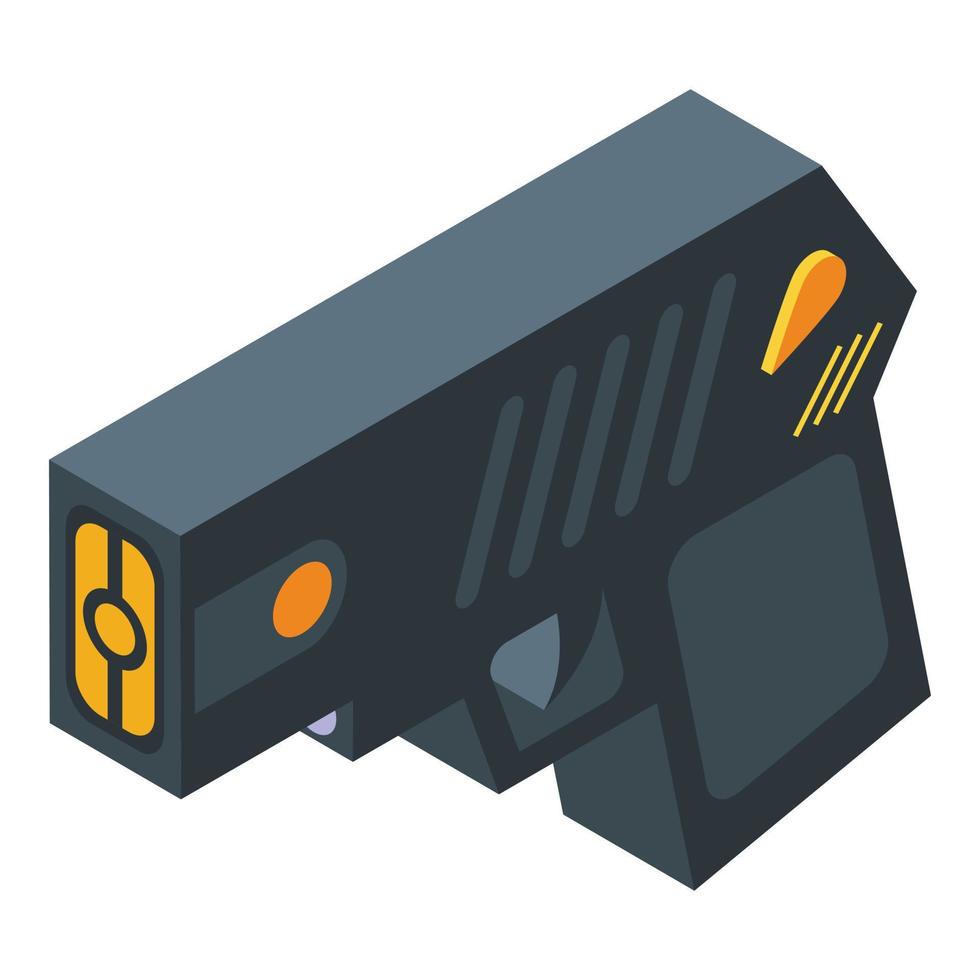 icono de taser de equipo, estilo isométrico vector