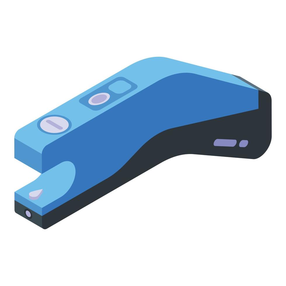 manejar icono taser, estilo isométrico vector