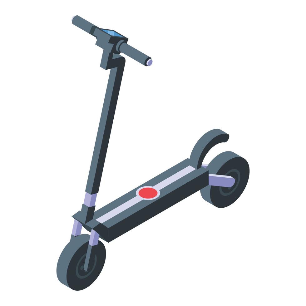 Mobility electric scooter icon, isometric style vector