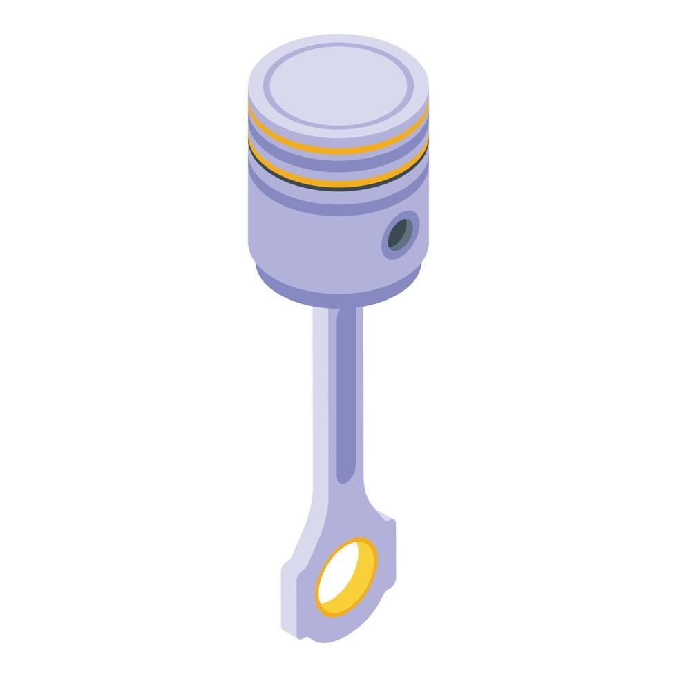 Car motor piston icon, isometric style vector