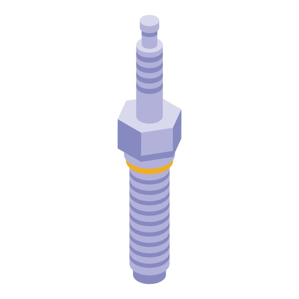 Car motor piece icon, isometric style vector