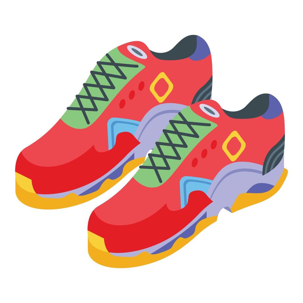 Sport sneakers icon, isometric style vector