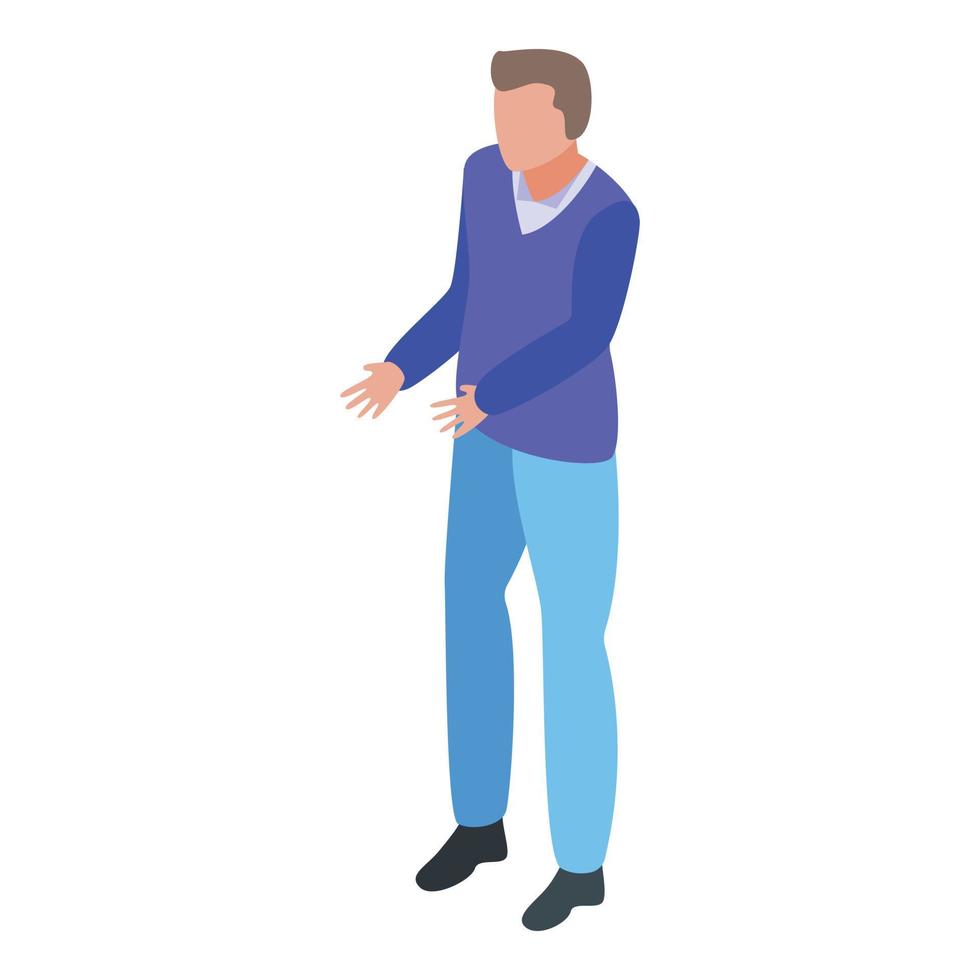 Cinema producer icon, isometric style vector