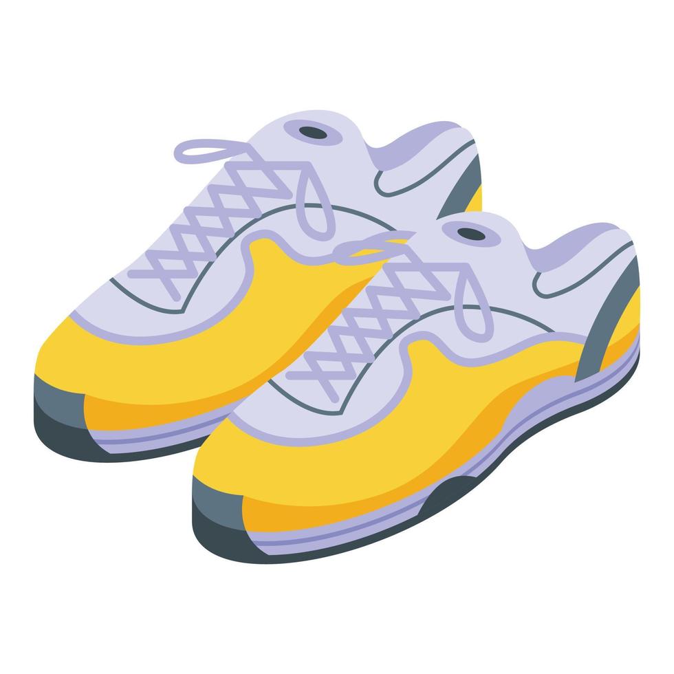 Athletic sneakers icon, isometric style vector