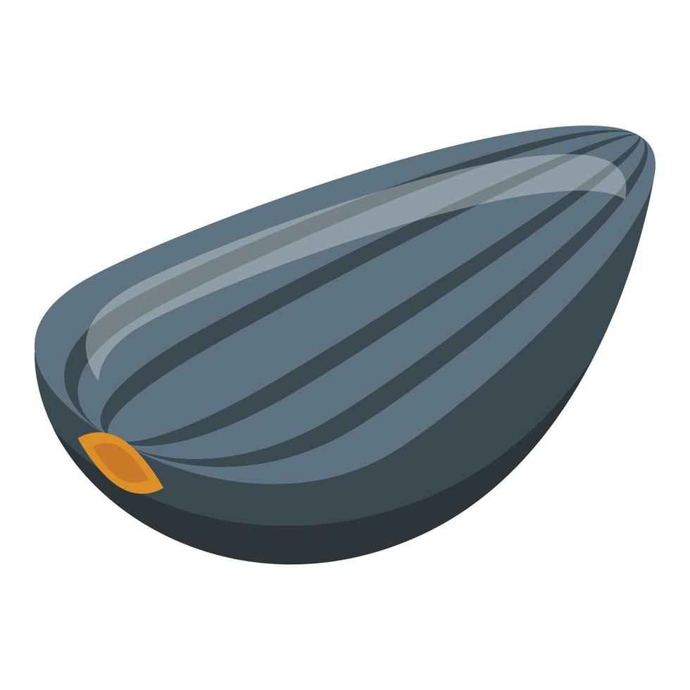 Farm sunflower seed icon, isometric style vector