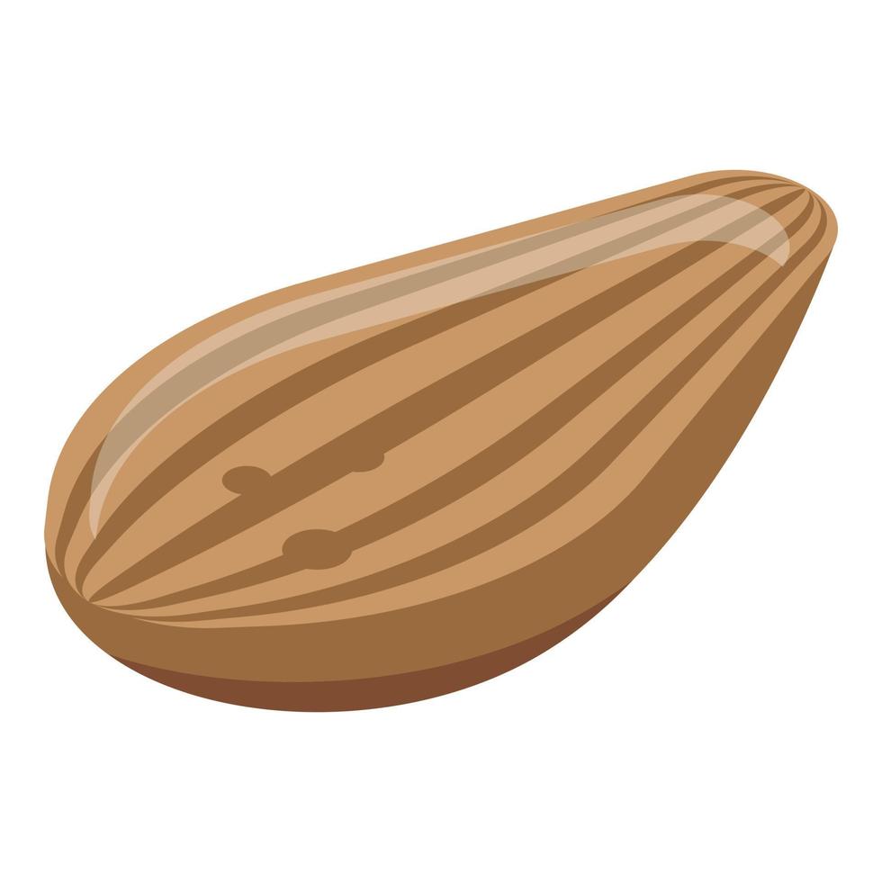 icono de grano de semilla de girasol, estilo isométrico vector