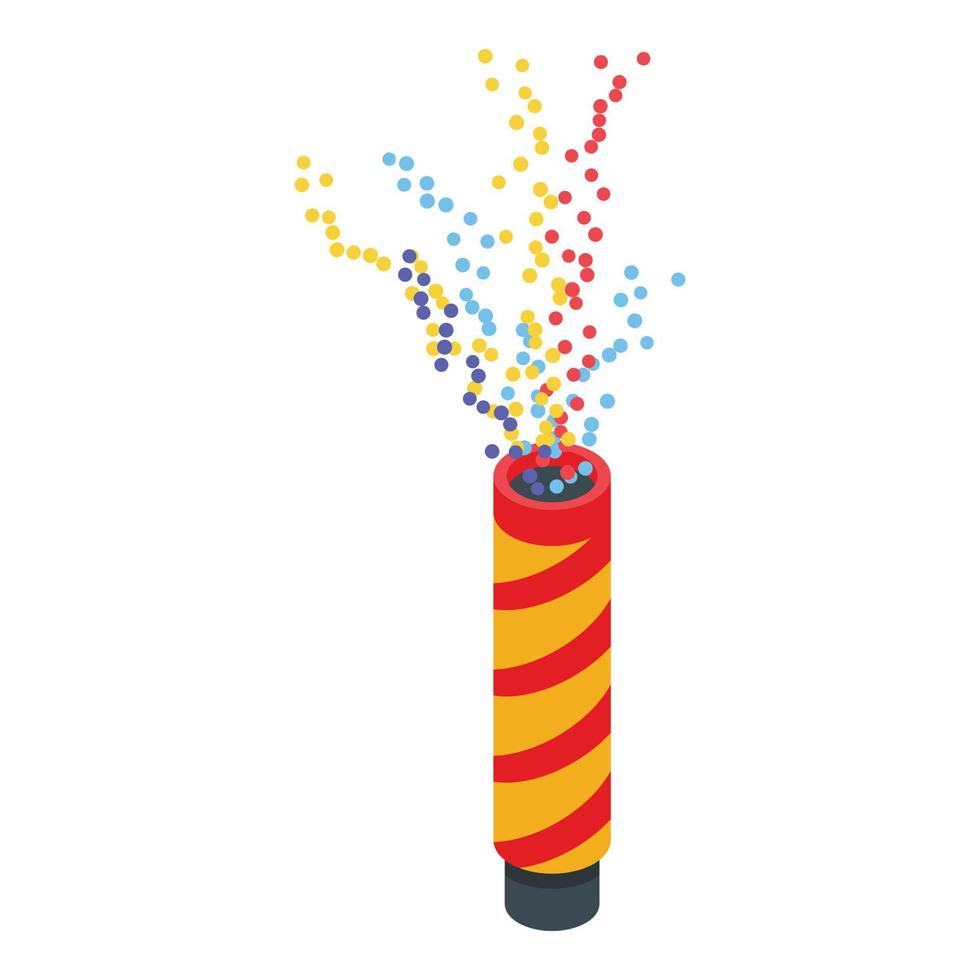 Surprise slapstick icon, isometric style vector