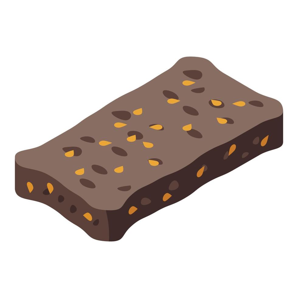 Healthy snack bar icon, isometric style vector