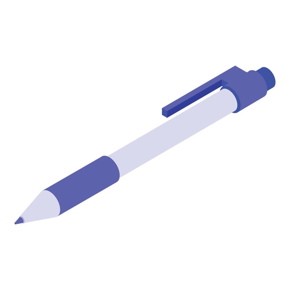 Classic pen icon, isometric style vector