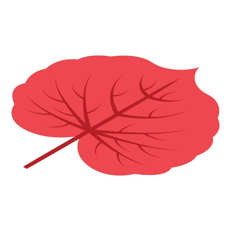 icono de hoja de otoño del parque, estilo isométrico vector